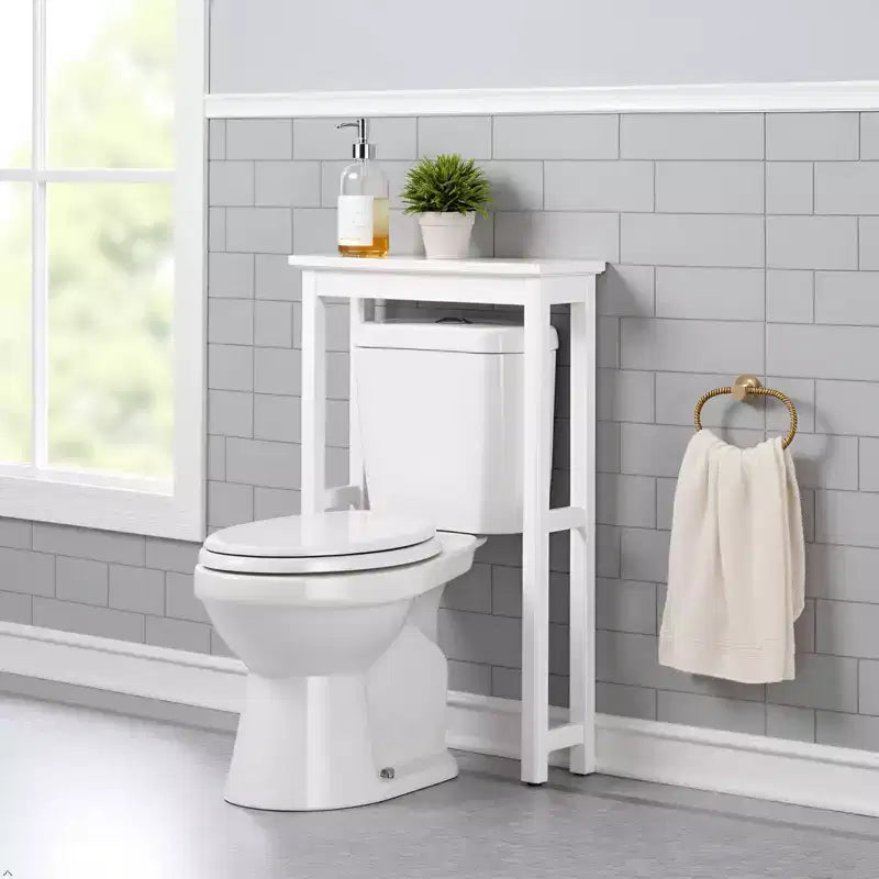 Over-The-Toilet Etagere Storage Shelf in White
