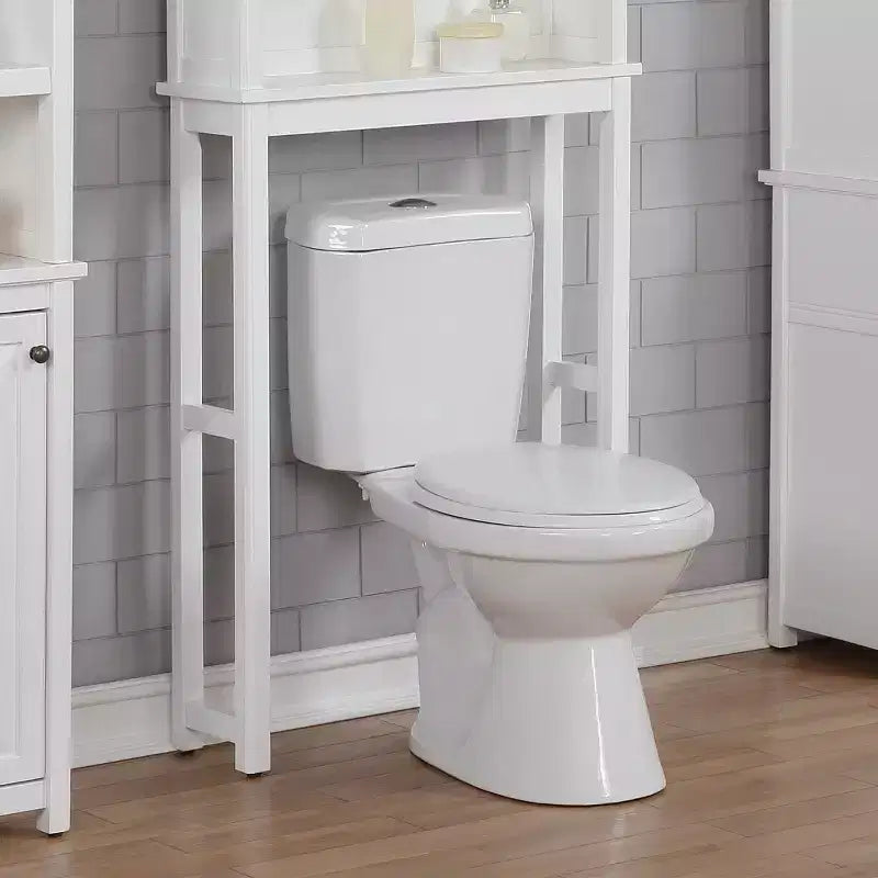 Over-The-Toilet Etagere Storage Shelf in White