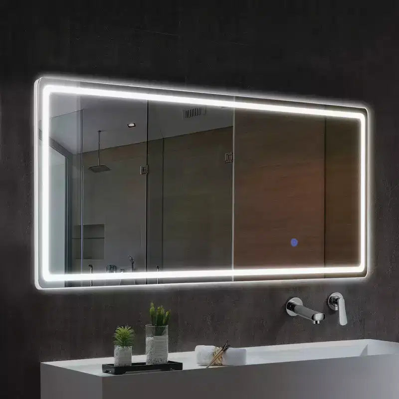 16x63 Modern Full Length Frameless Mirror with Rounded Corners