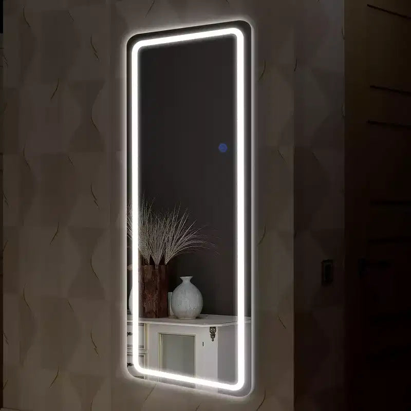 16x63 Modern Full Length Frameless Mirror with Rounded Corners
