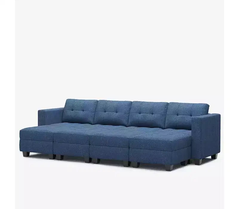 Modular Weave Sleeper Sofa with Storage Seat (8 Seats + 6 Sides)