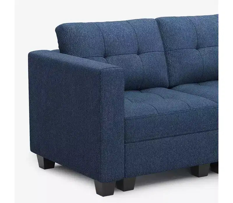 Modular Weave Sleeper Sofa with Storage Seat (8 Seats + 6 Sides)