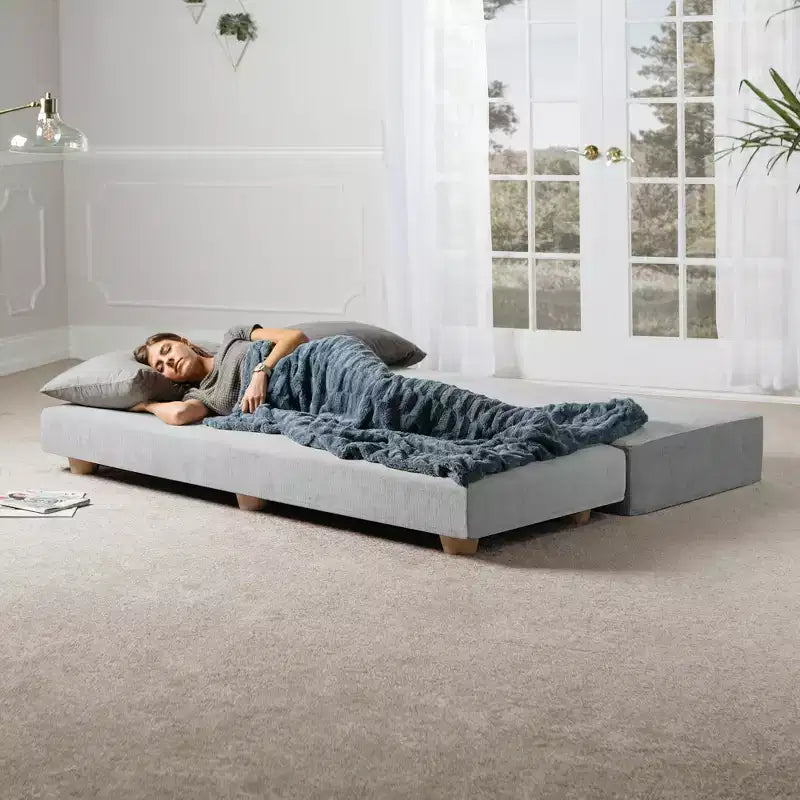 Fold-Out Queen-Size Sleeper Daybed - Microvelvet