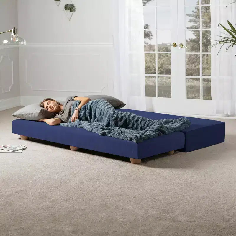 Fold-Out Queen-Size Sleeper Daybed - Microvelvet