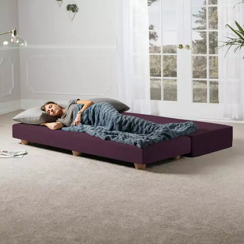 Fold-Out Queen-Size Sleeper Daybed - Microvelvet