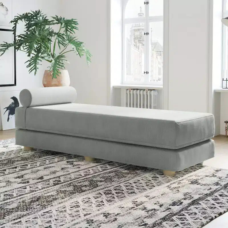 Fold-Out Queen-Size Sleeper Daybed - Microvelvet