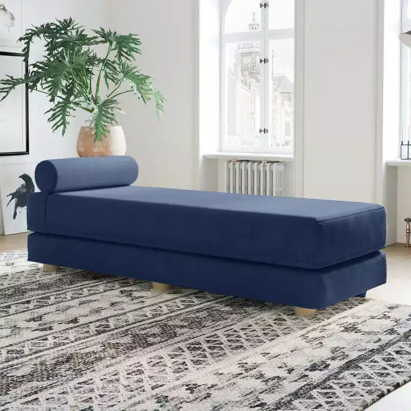 Fold-Out Queen-Size Sleeper Daybed - Microvelvet