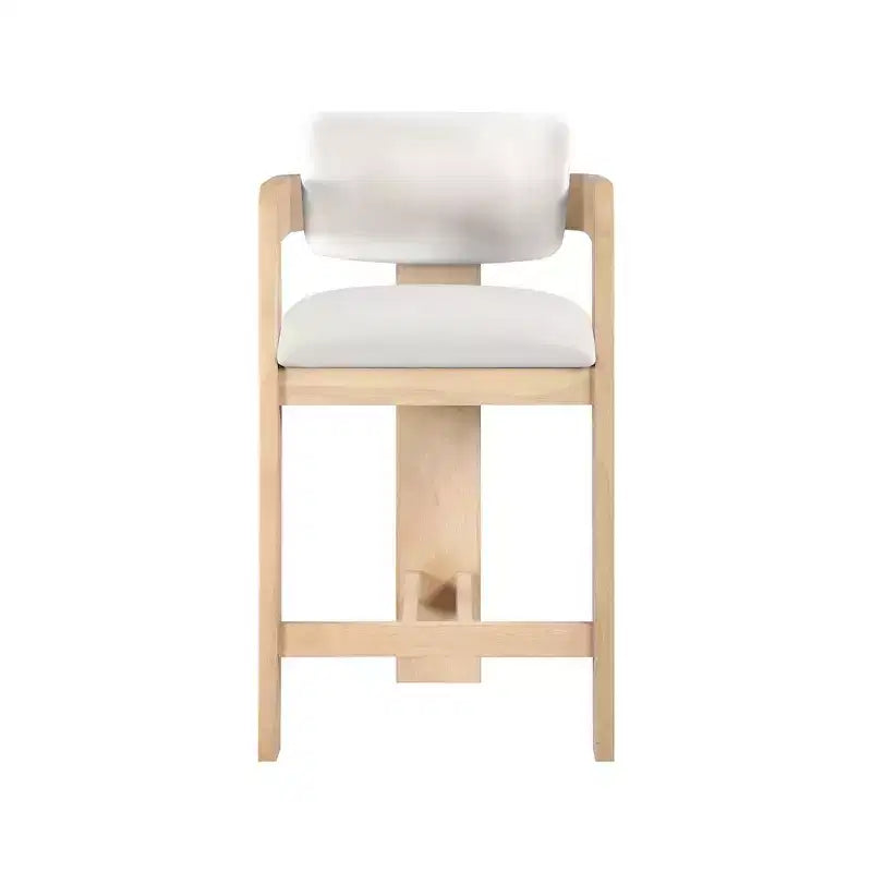 Green Velvet Bar Stool with Black Finish