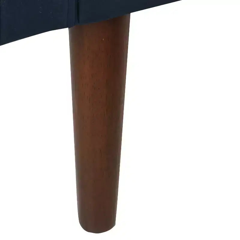 Storage Bench with Mid-Century Style & Tapered Legs