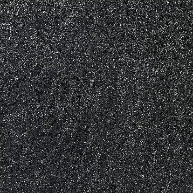Faux Leather Upholstered Platform Bed Frame in Black