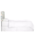Upholstered Headboard in Terrazzo Emerald Ochre Fabric