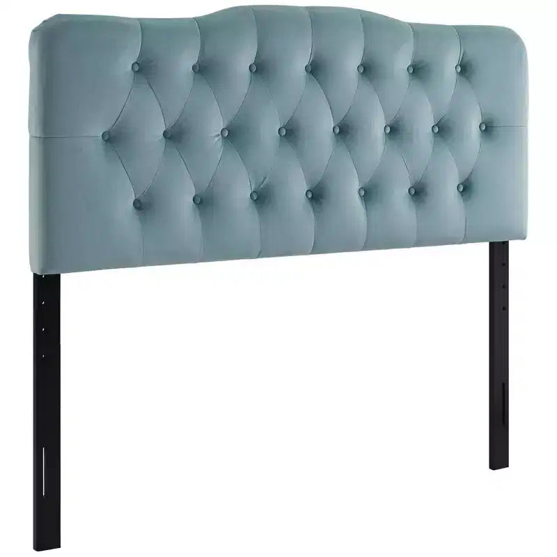 Full Size Diamond Tufted Performance Velvet Headboard