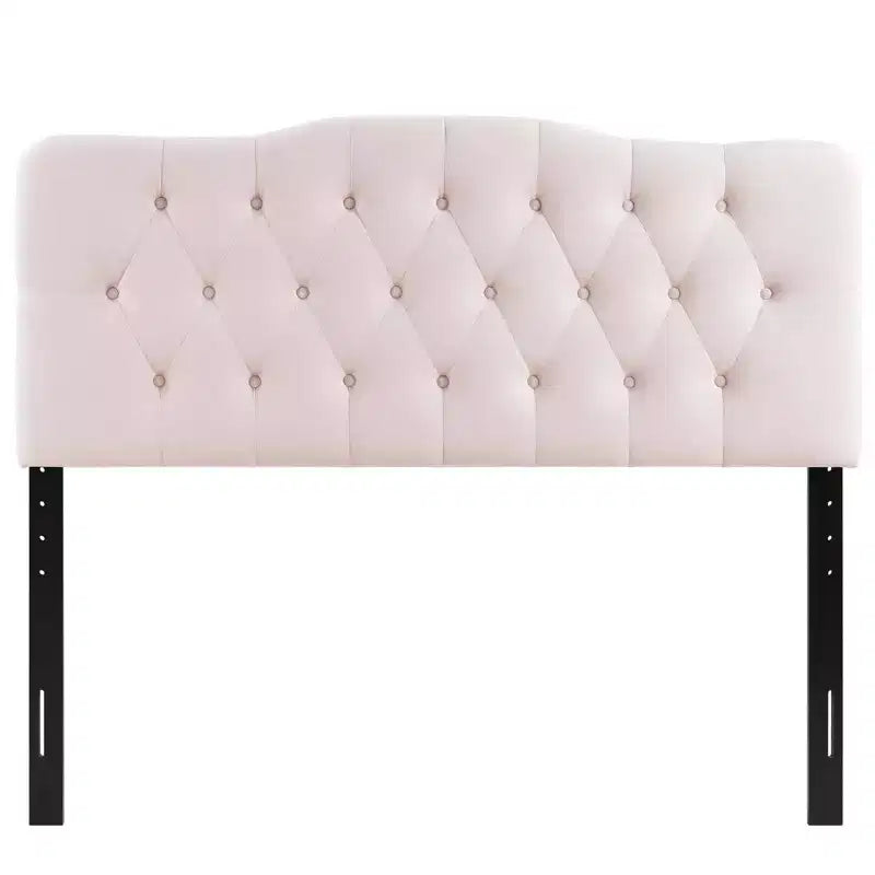 Full Size Diamond Tufted Performance Velvet Headboard