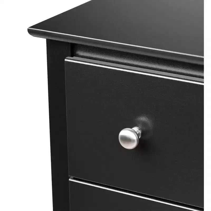 3-Drawer Tall Nightstand in Drifted Gray
