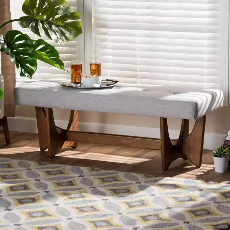 Modern Upholstered Bench for Bedroom & Entryway