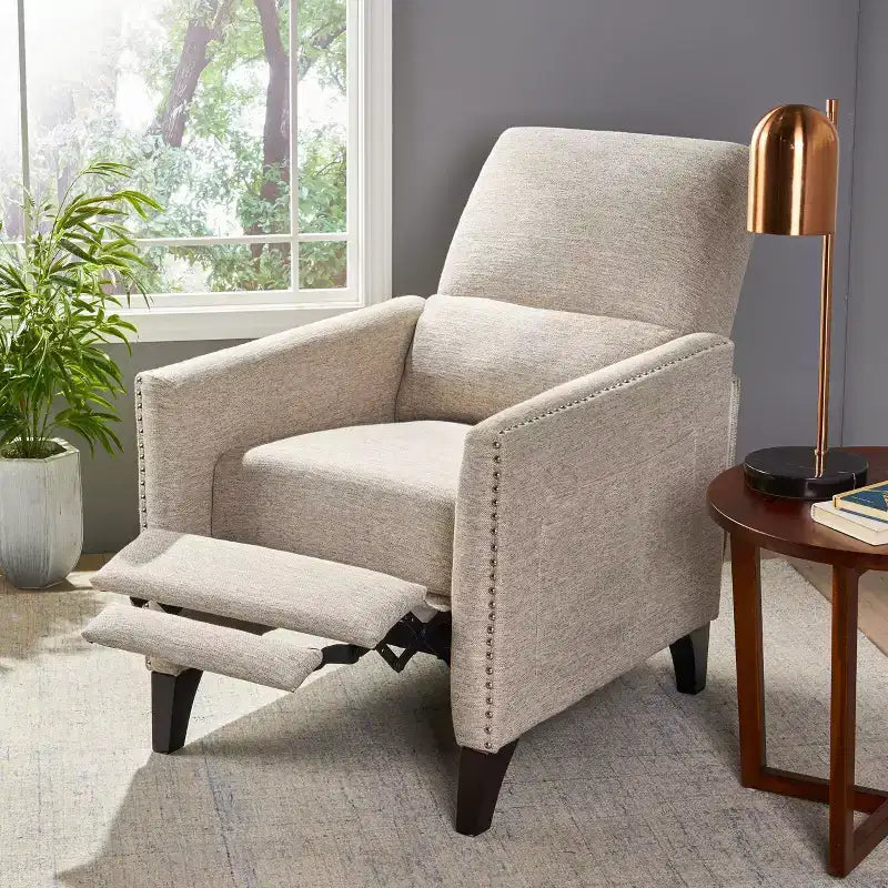 Contemporary Push Back Recliner Chair