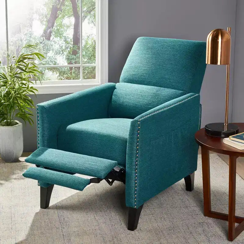 Contemporary Push Back Recliner Chair