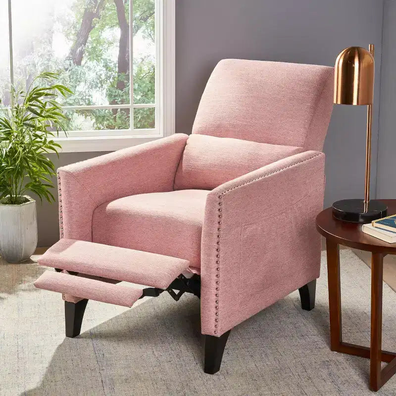 Contemporary Push Back Recliner Chair