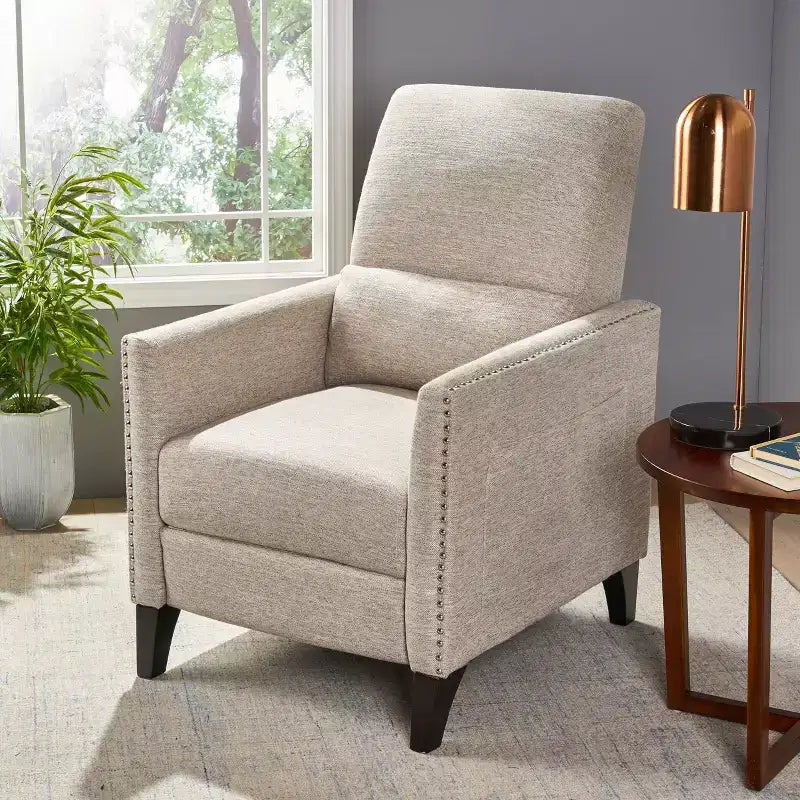 Contemporary Push Back Recliner Chair