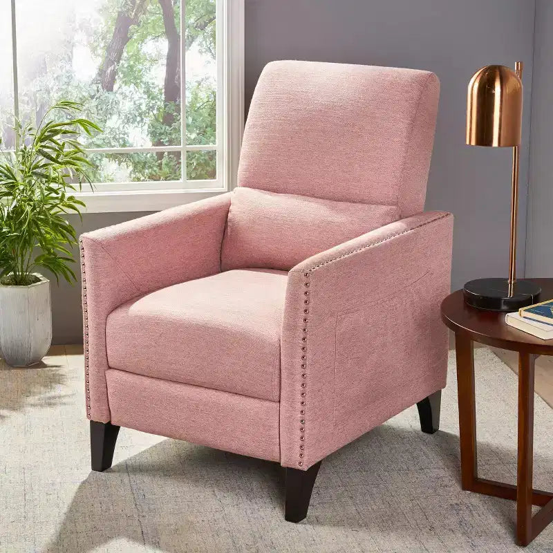 Contemporary Push Back Recliner Chair