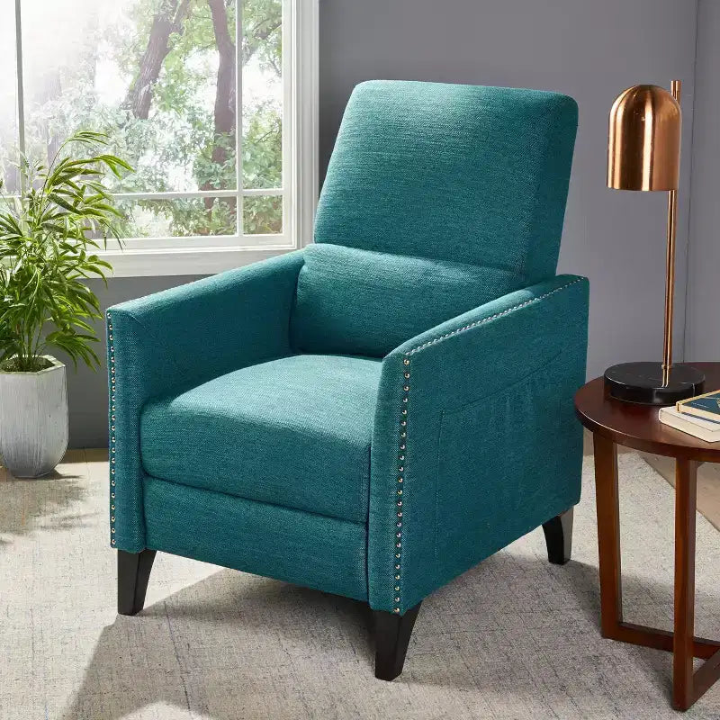 Contemporary Push Back Recliner Chair
