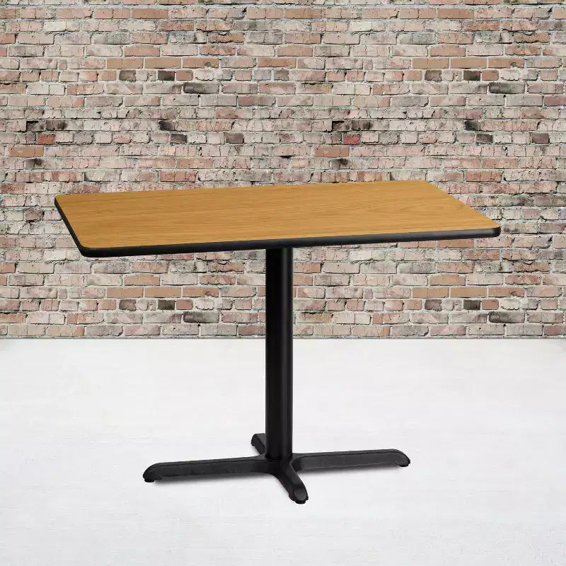 30x42 Rectangular Laminate Table with 23.5x29.5 Standard Height Base