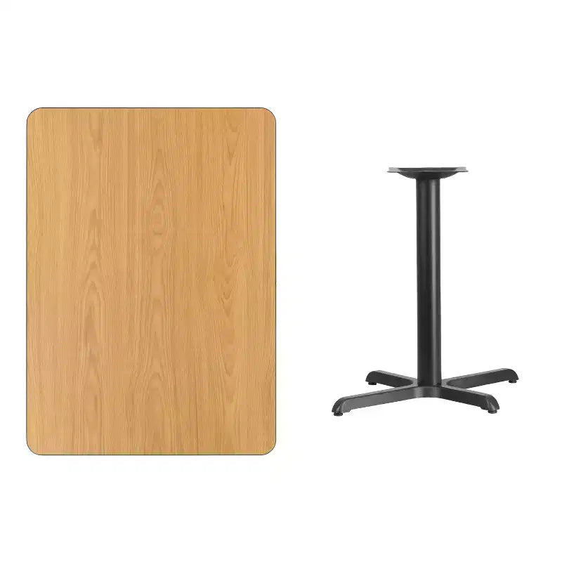 30x42 Rectangular Laminate Table with 23.5x29.5 Standard Height Base