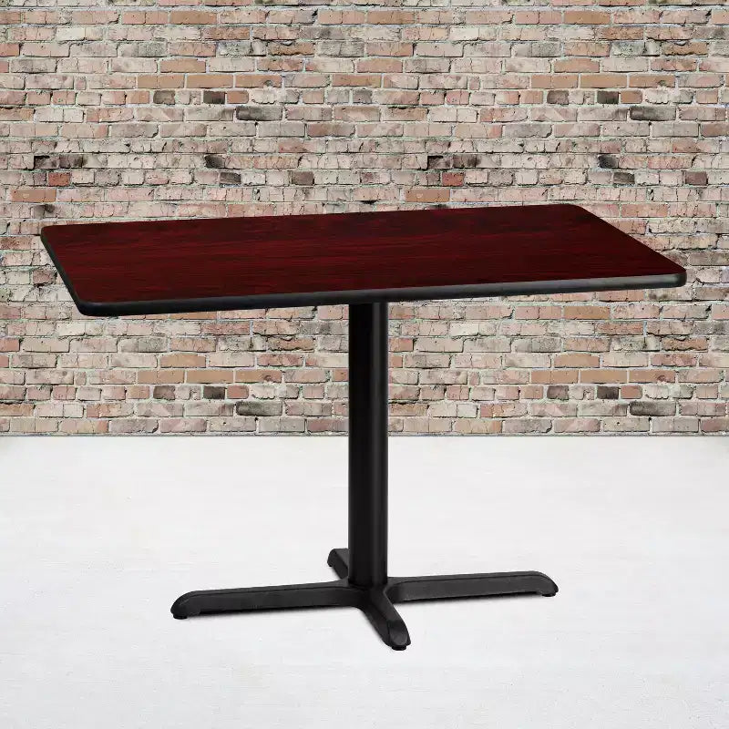 30x42 Rectangular Laminate Table with 23.5x29.5 Standard Height Base