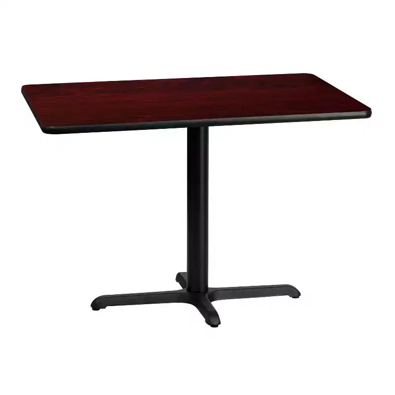 30x42 Rectangular Laminate Table with 23.5x29.5 Standard Height Base