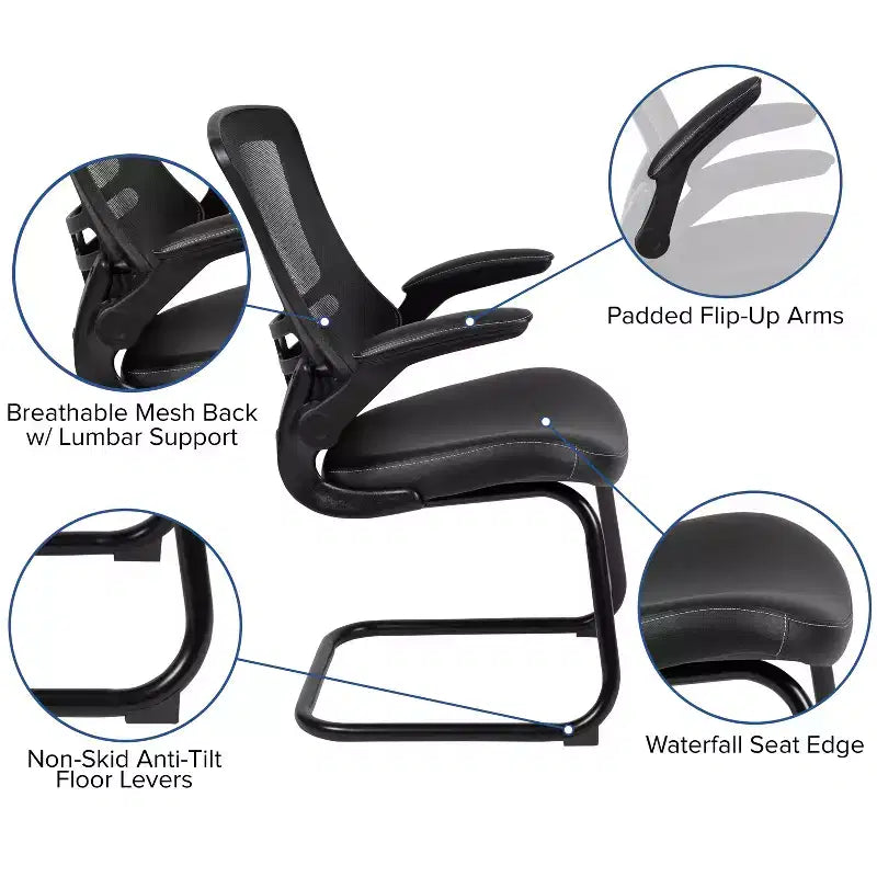 Mesh Guest Office Chair with Ergonomic Support