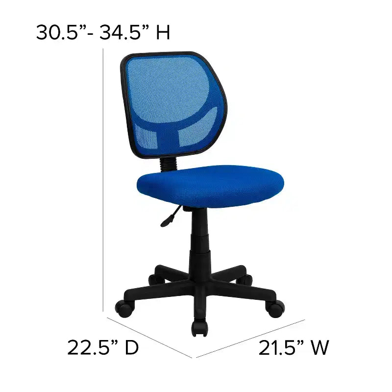 Mid-Back Mesh Swivel Task Chair with Curved Square Back