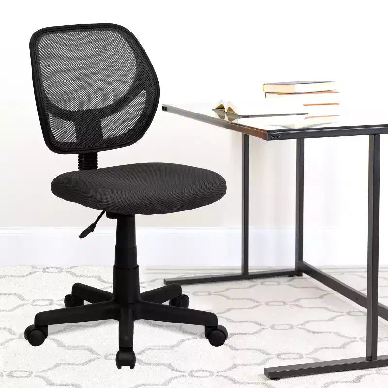 Mid-Back Mesh Swivel Task Chair with Curved Square Back