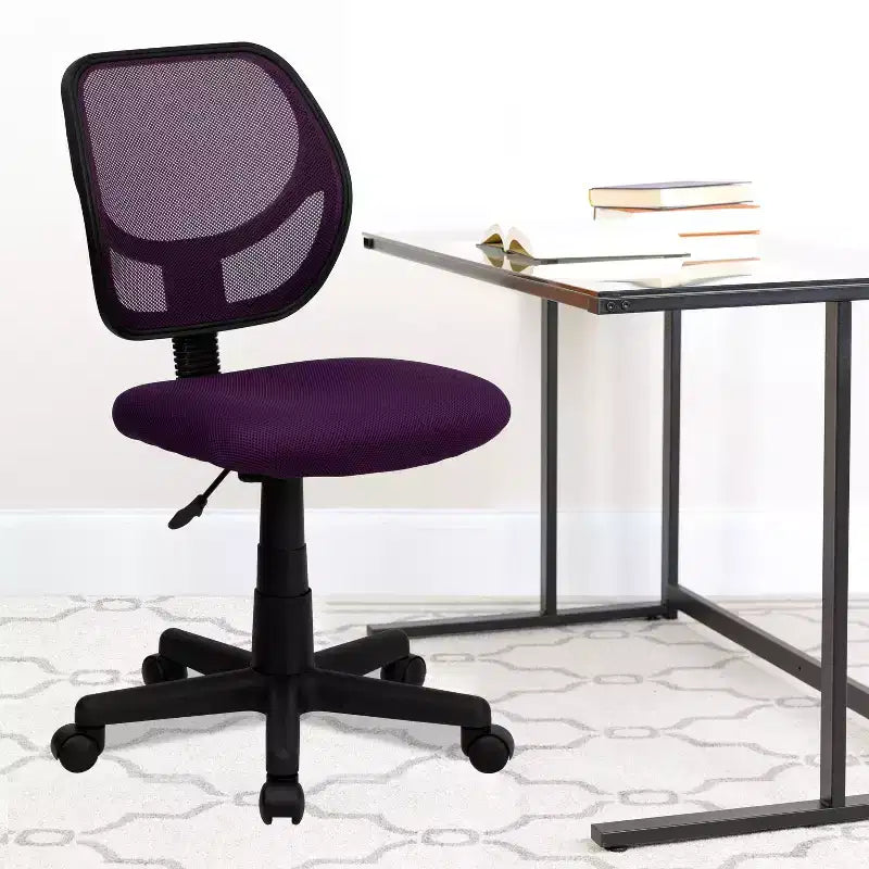 Mid-Back Mesh Swivel Task Chair with Curved Square Back