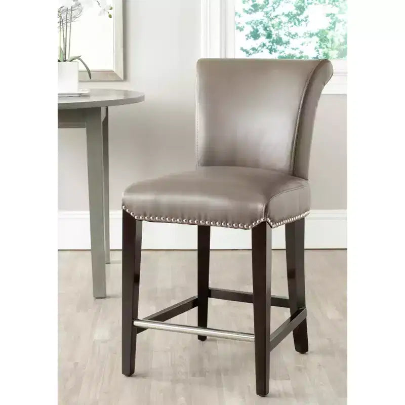 Counter Stool with Solid Birch Wood Frame, Traditional Style