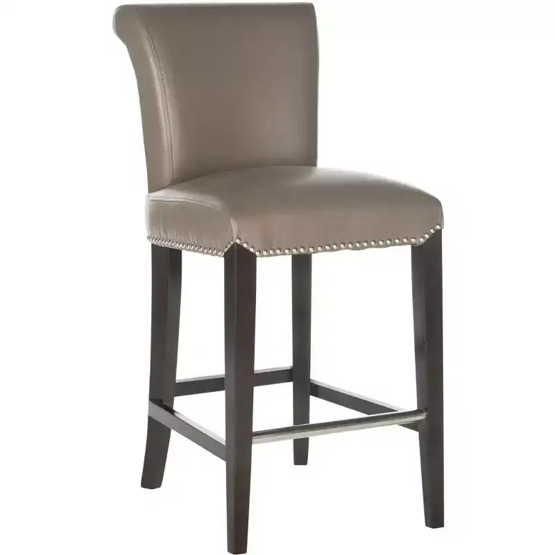 Counter Stool with Solid Birch Wood Frame, Traditional Style