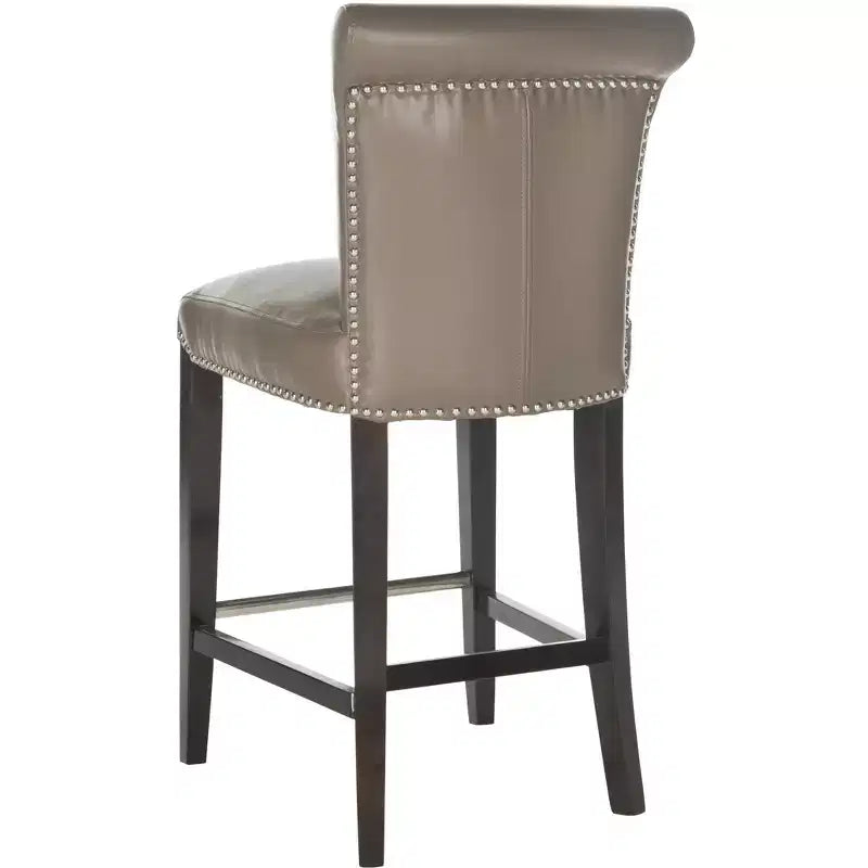 Counter Stool with Solid Birch Wood Frame, Traditional Style