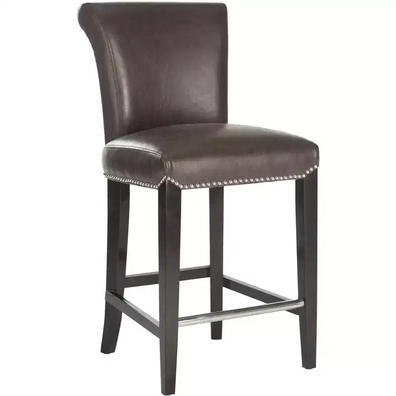 Counter Stool with Solid Birch Wood Frame, Traditional Style