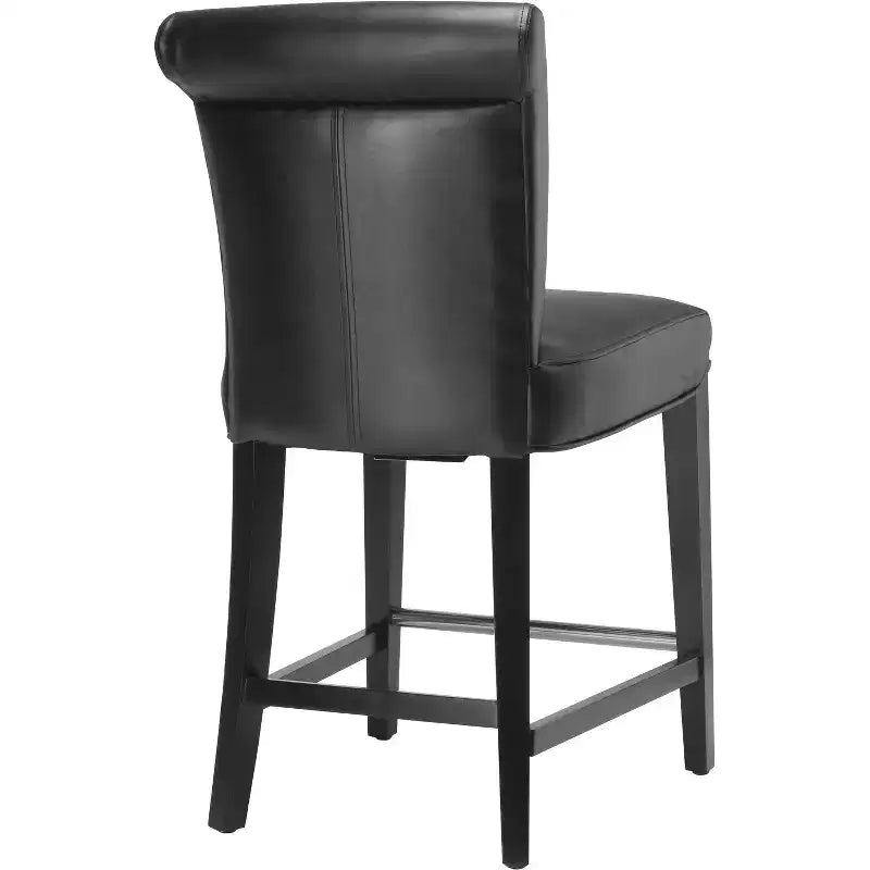 Counter Stool with Solid Birch Wood Frame, Traditional Style