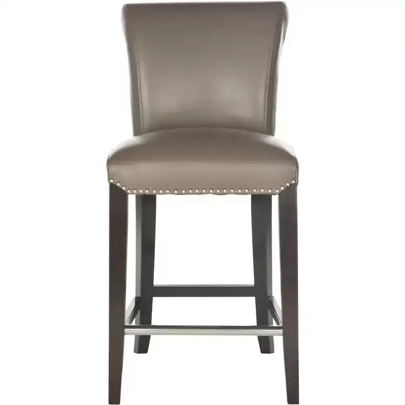 Counter Stool with Solid Birch Wood Frame, Traditional Style