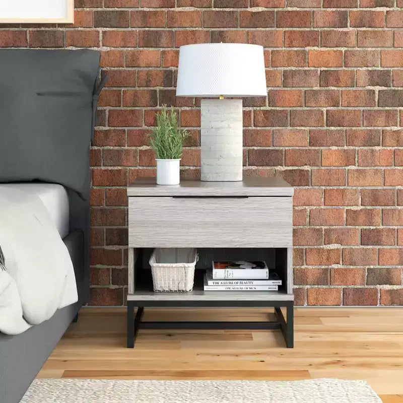 Modern Drawer Storage Nightstand